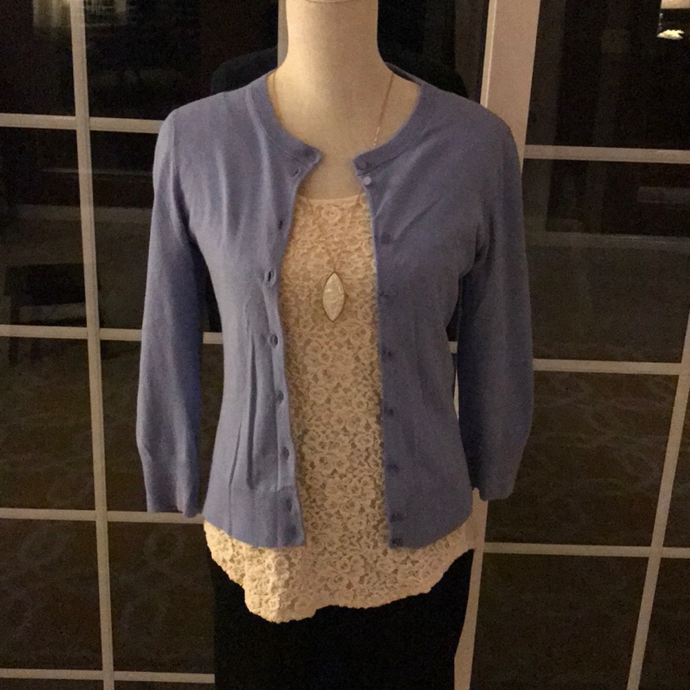 J. Crew periwinkle cardigan